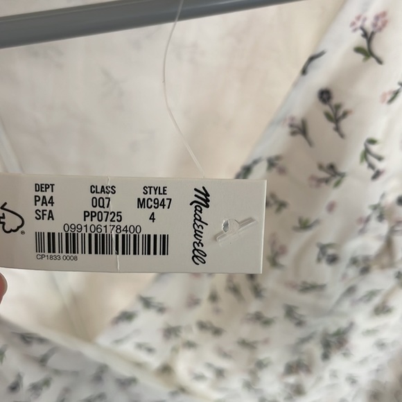 SOLD Madewell flower dress, new with tags - Picture 5 of 5